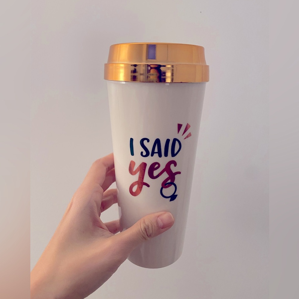 BRAND NEW Miss to Mrs. “I Said Yes” Tumbler